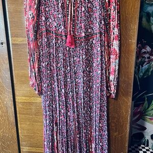 Free People Floral Long Sleeve Maxi Dress